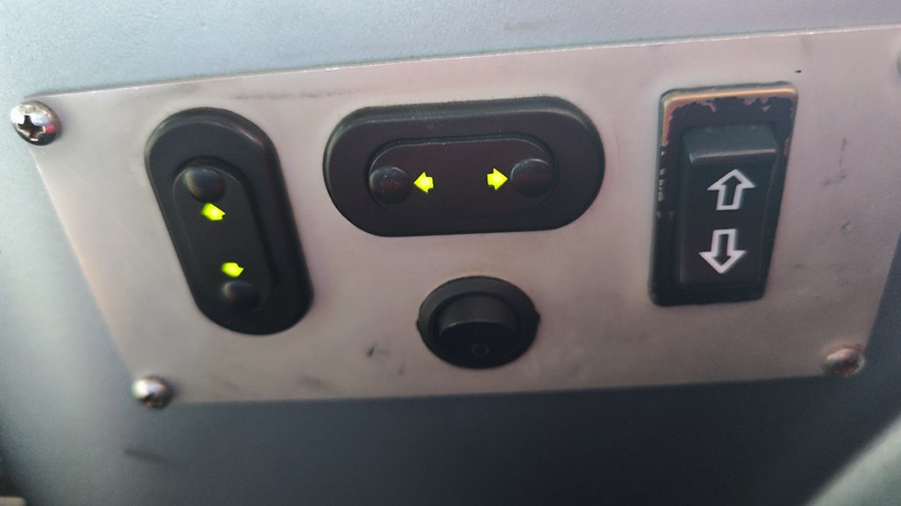 VIP Bus Seat Controls